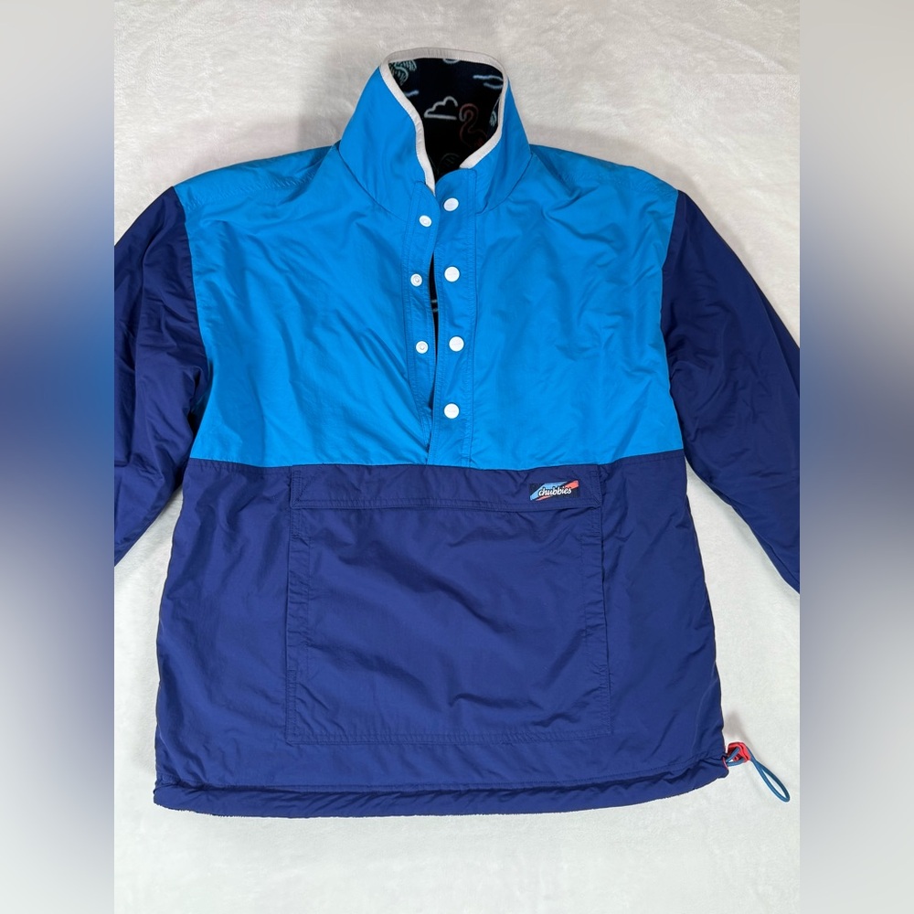 Chubbies Blue Reversible Pullover Medium - image 2